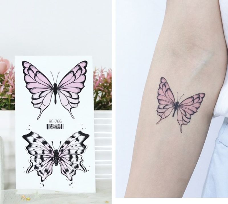 Butterfly Water Transfer Sticker Artificial Decorations
