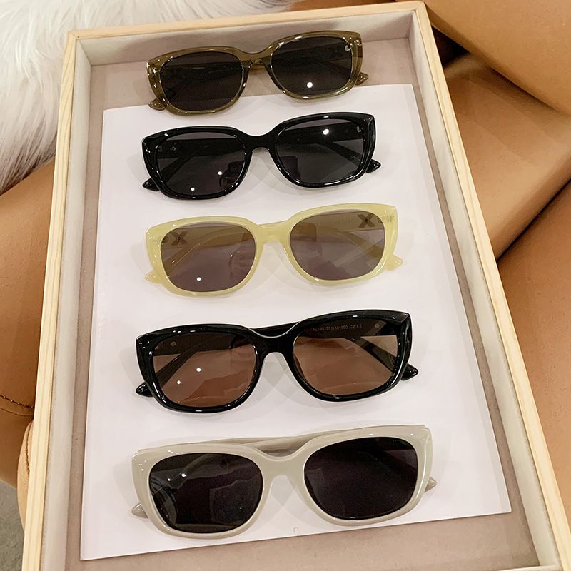 Casual Streetwear Geometric Tac Square Full Frame Women's Sunglasses