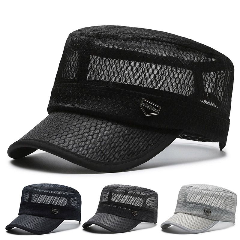 Unisexo Estilo Simple Color Sólido Ahuecar Aleros Curvos Gorra De Beisbol