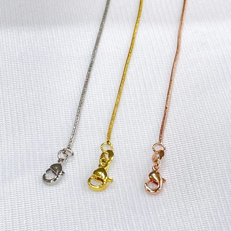 1 Piece 450mm*1.1mm Copper Solid Color Chain