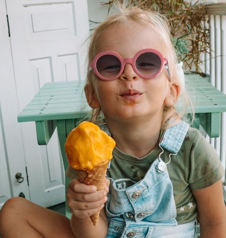 Süß Süss Geometrisch Pc Runder Rahmen Vollbild Kinder Sonnenbrille