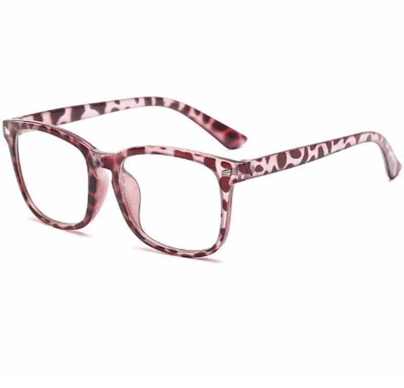 Simple Style Color Block Solid Color Pc Square Full Frame Optical Glasses