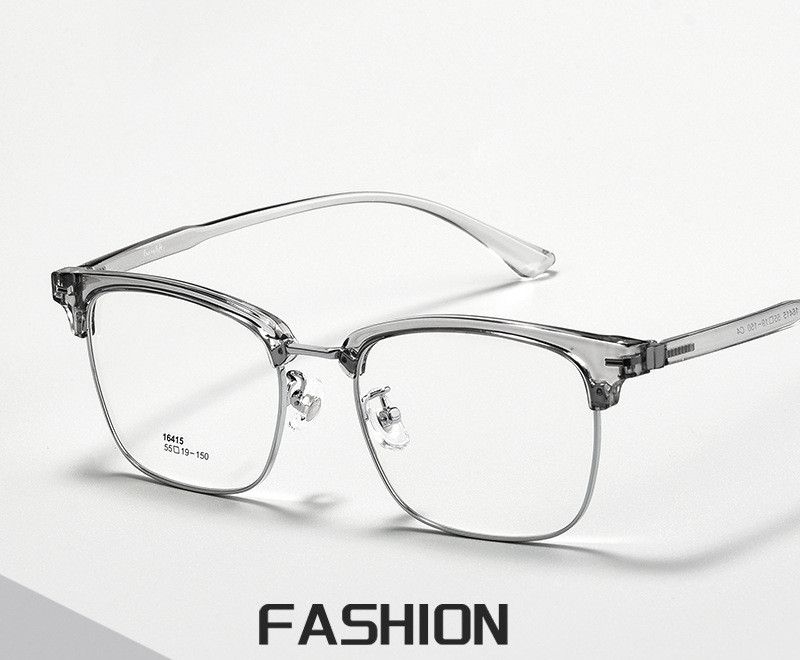 Style Simple Couleur Unie Résine Cadre Ovale Plein Cadre Optique Lunettes