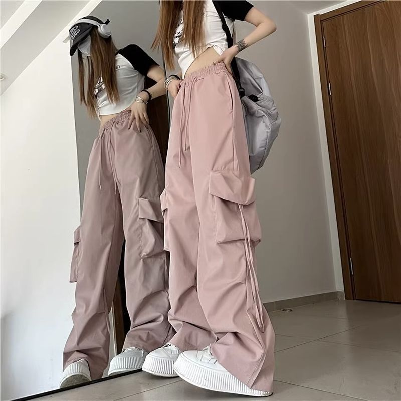Women's Daily Casual Streetwear Solid Color Full Length Casual Pants
