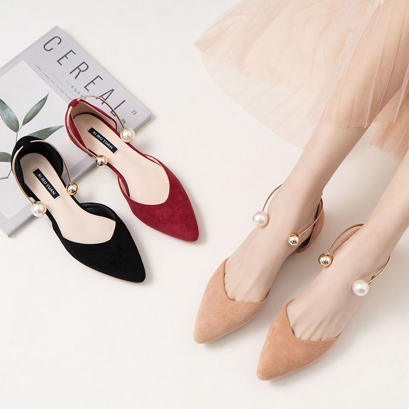Women's Elegant Solid Color Point Toe Flats