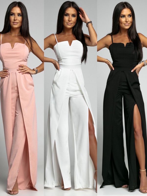 Women's Daily Casual Solid Color Full Length Jumpsuits