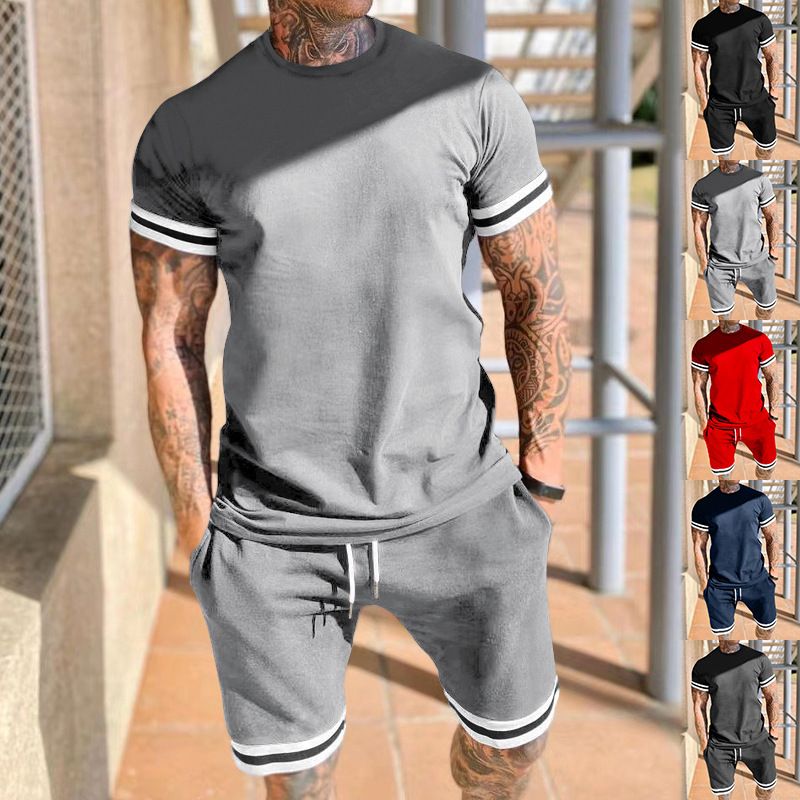 Männer Einfarbig Shorts-Sets Herren Bekleidung