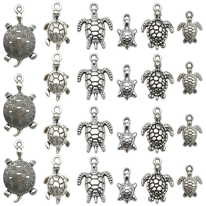 1 Piece Alloy Tortoise Polished Pendant