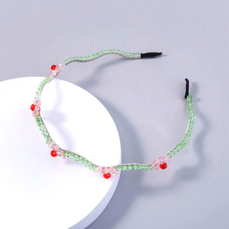 Women's Simple Style Cherry Resin Iron Beaded Hair Band