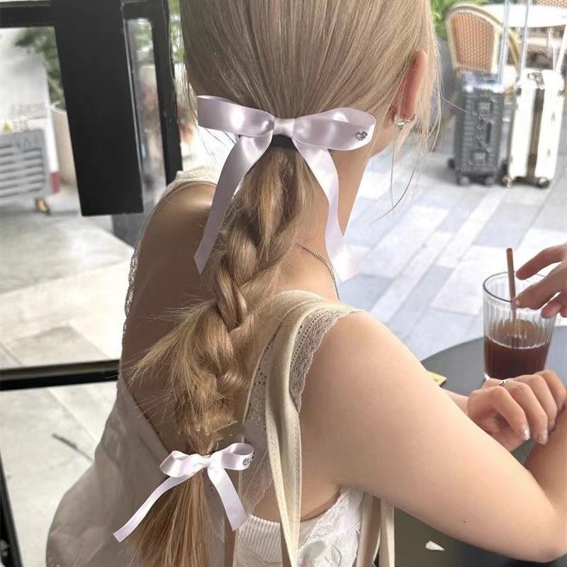 Frau Süss Einfacher Stil Bogenknoten Tuch Haarklammer