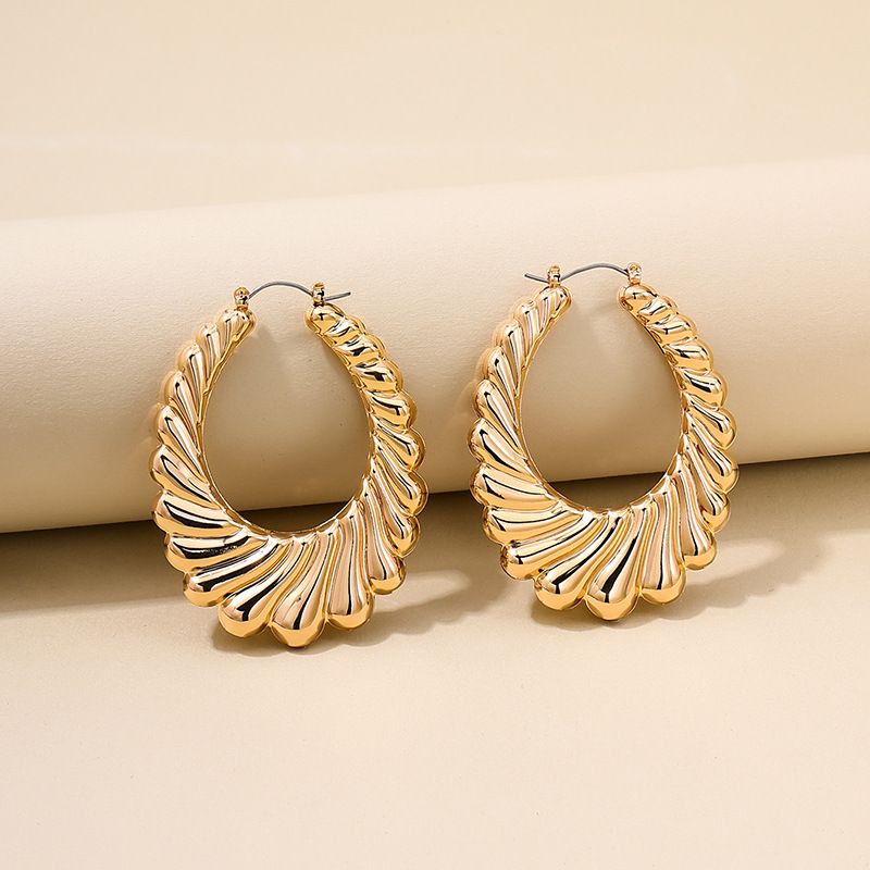 1 Pair Sweet Solid Color Plating Alloy Earrings