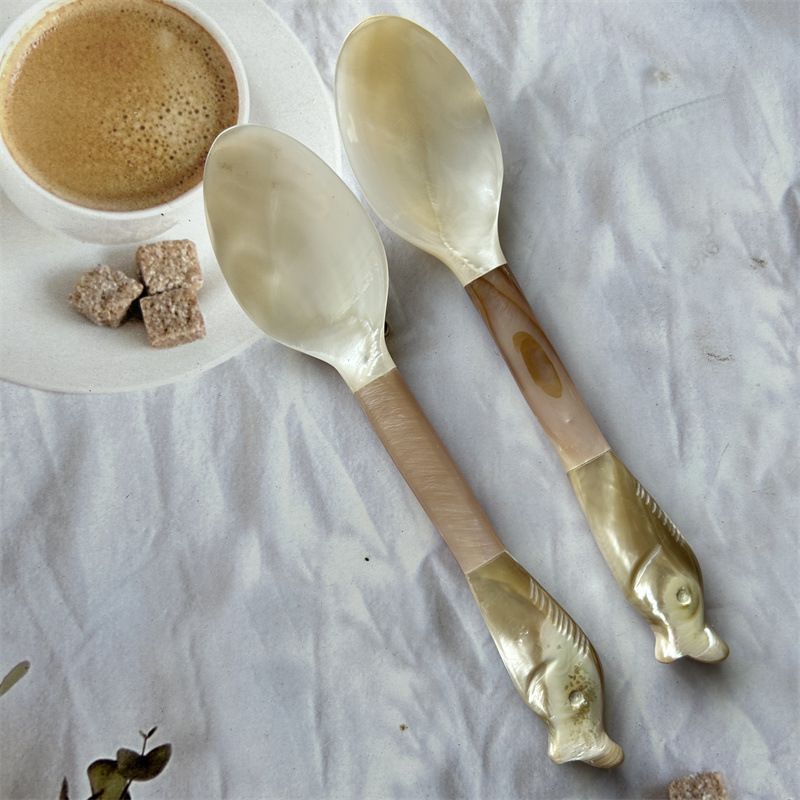 Cute Animal Carp Shell Spoon 1 Piece