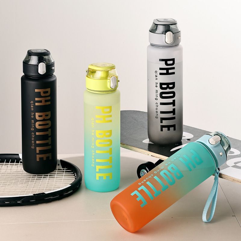 Casual Letter Plastic Water Bottles 1 Piece