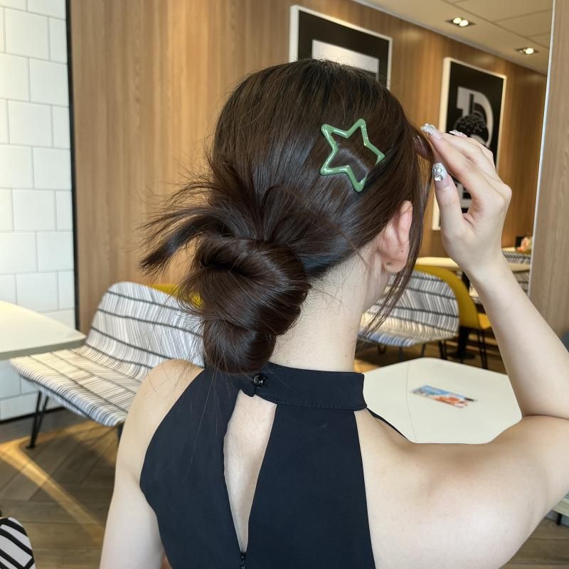 Femmes Sucré Star Rectangle Alliage Pince À Cheveux
