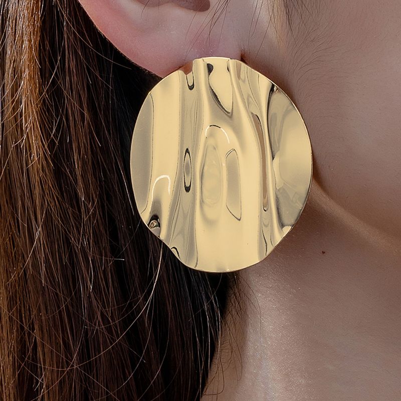 1 Pair Classic Style Round Plating Ferroalloy Ear Studs