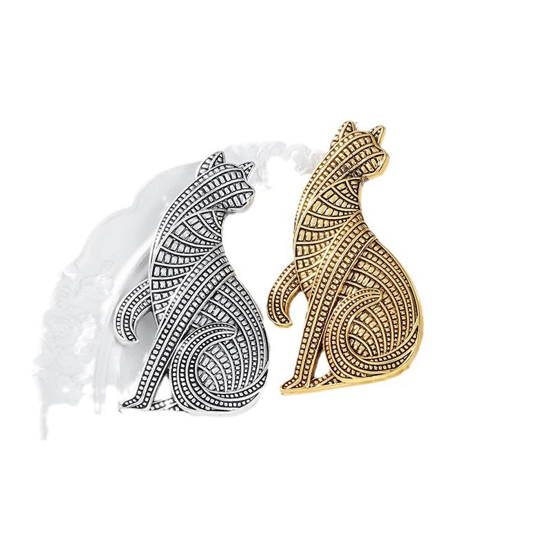 Retro Tiger Alloy Plating Unisex Brooches