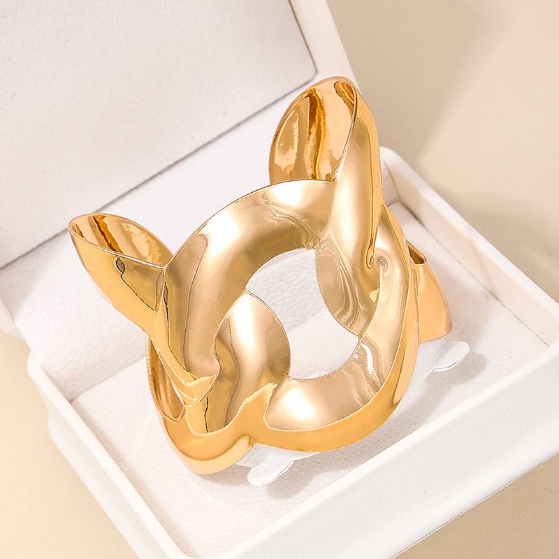 Elegant Simple Style Geometric Alloy Wholesale Bangle