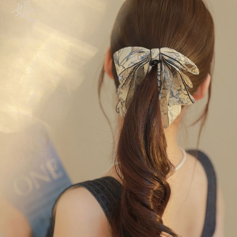 Women's Sweet Simple Style Bow Knot Cloth Hair Claws