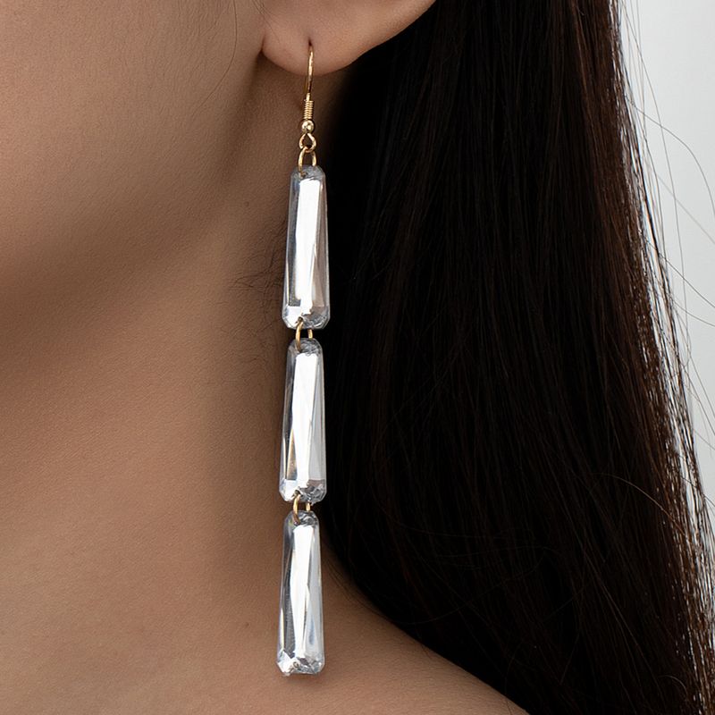 1 Pair Simple Style Classic Style Geometric Arylic Drop Earrings
