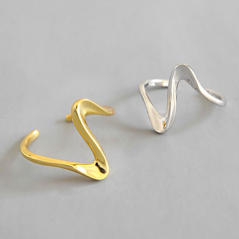 Simple Style Waves Alloy Wholesale Open Rings