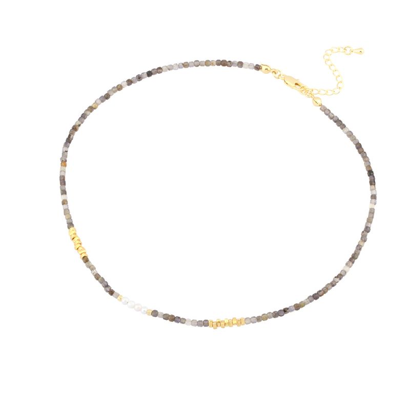 IG-Stil Einfacher Stil Geometrisch Stein 18 Karat Vergoldet Halsband In Masse