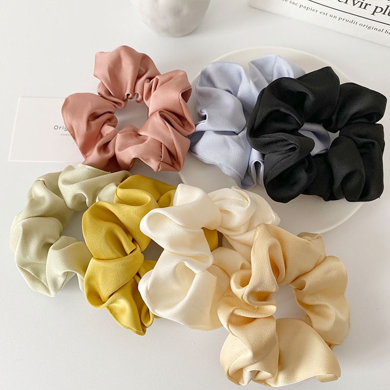 Women's Simple Style Solid Color Cloth Hair Tie