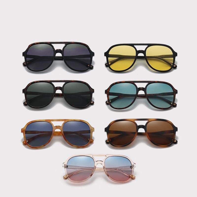 Streetwear Solid Color Tac Toad Glasses Full Frame Women's Sunglasses