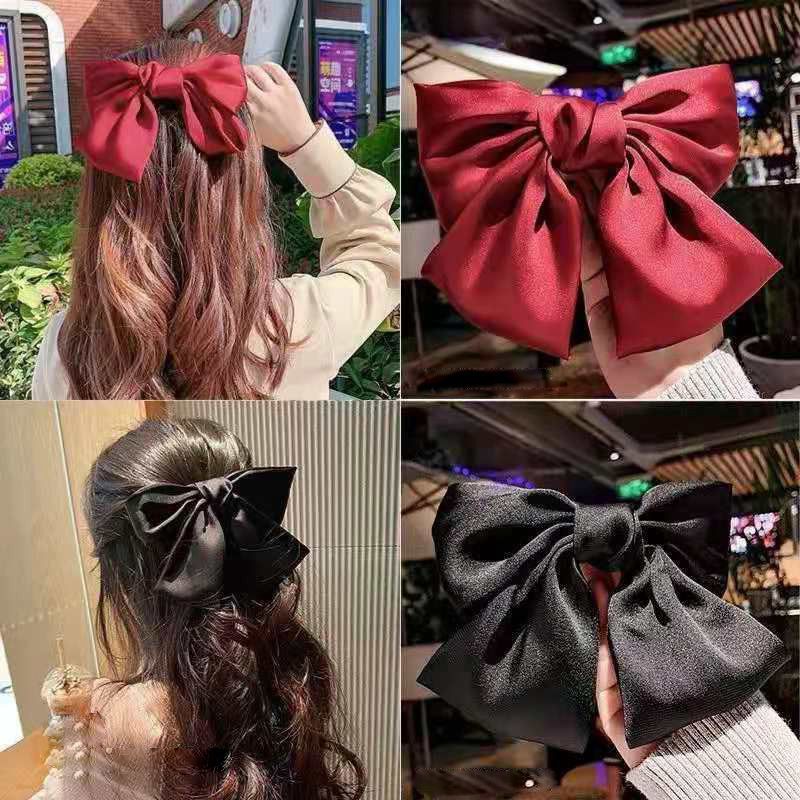Women's Sweet Simple Style Bow Knot Cloth Hair Clip Hair Tie