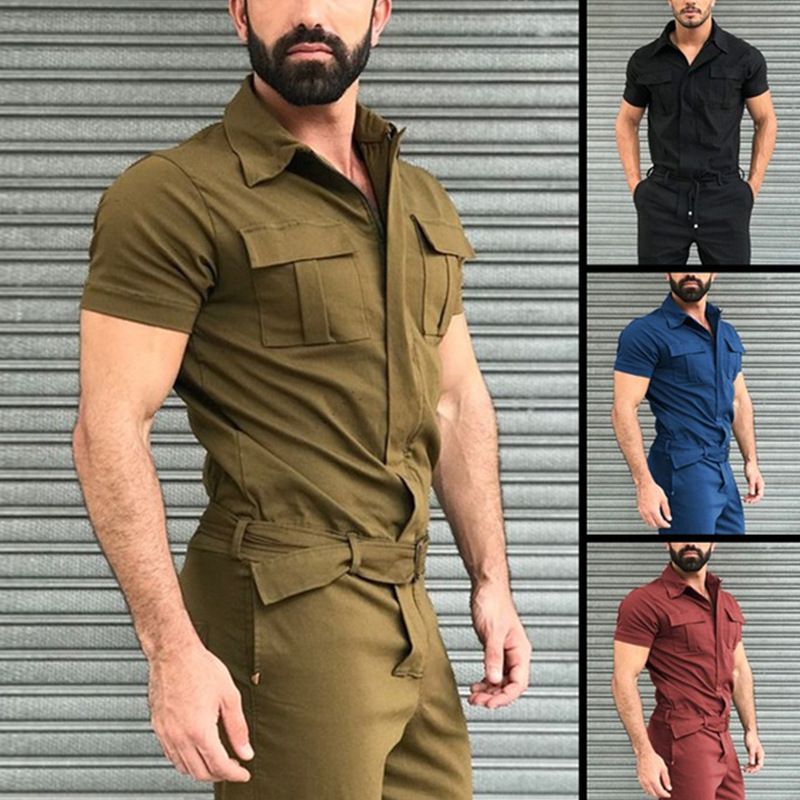 Men's Solid Color Pants Sets Men's Clothing