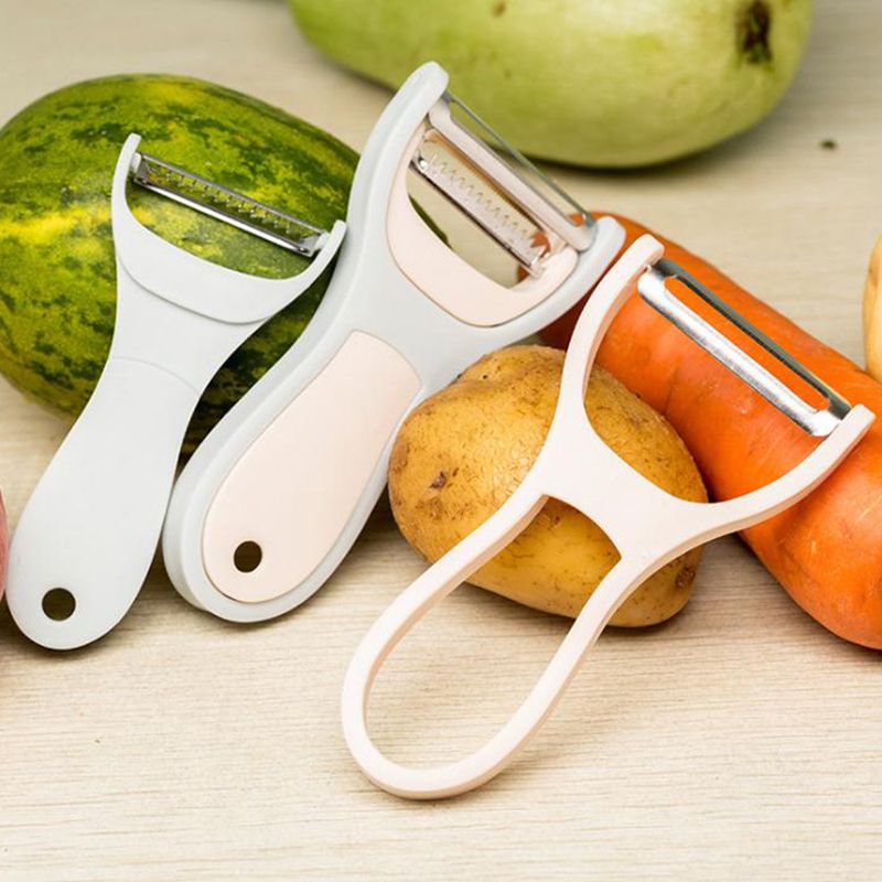 Simple Style Solid Color Stainless Steel Plastic Peeler 1 Piece