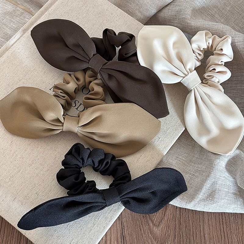 Women's Simple Style Bow Knot Cloth Hair Tie