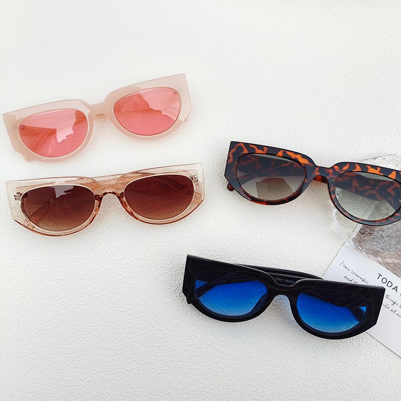 IG Style Streetwear Solid Color Pc Resin Special-Shaped Mirror Full Frame Women's Sunglasses