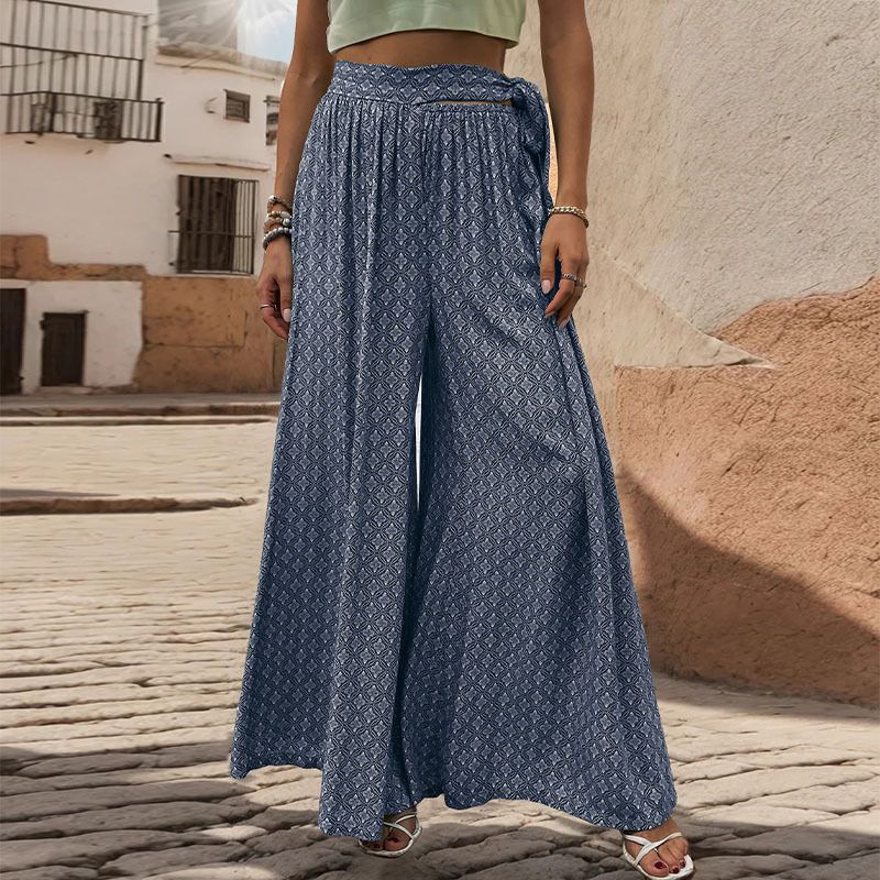 Women's Holiday Vacation Solid Color Ankle-Length Casual Pants