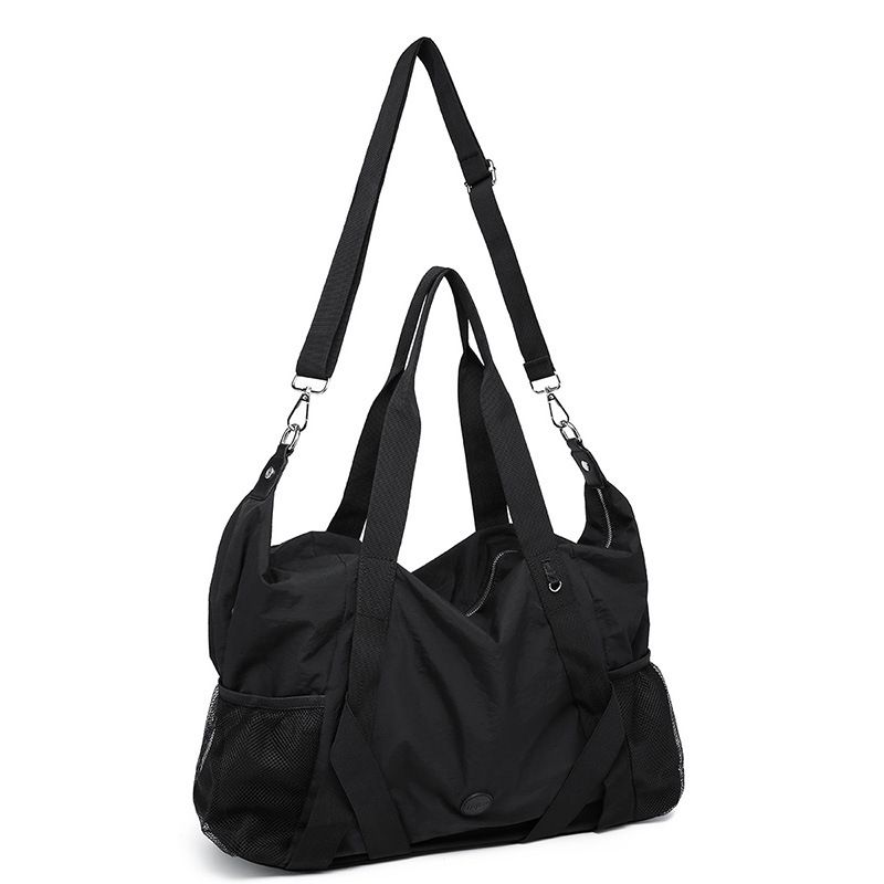 Unisex Nylon Solid Color Classic Style Square Zipper Travel Bag