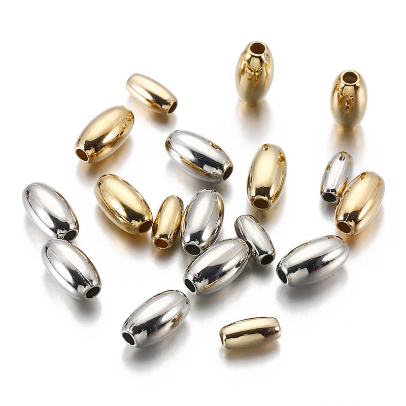 200 6 * 3mm 7.5 * 4mm Hole 1~1.9mm Plastic Solid Color Polished Beads