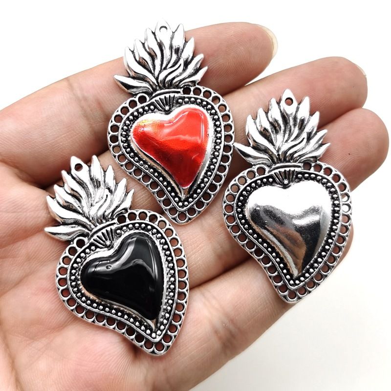 1 Piece Zinc Alloy Heart Shape Pendant
