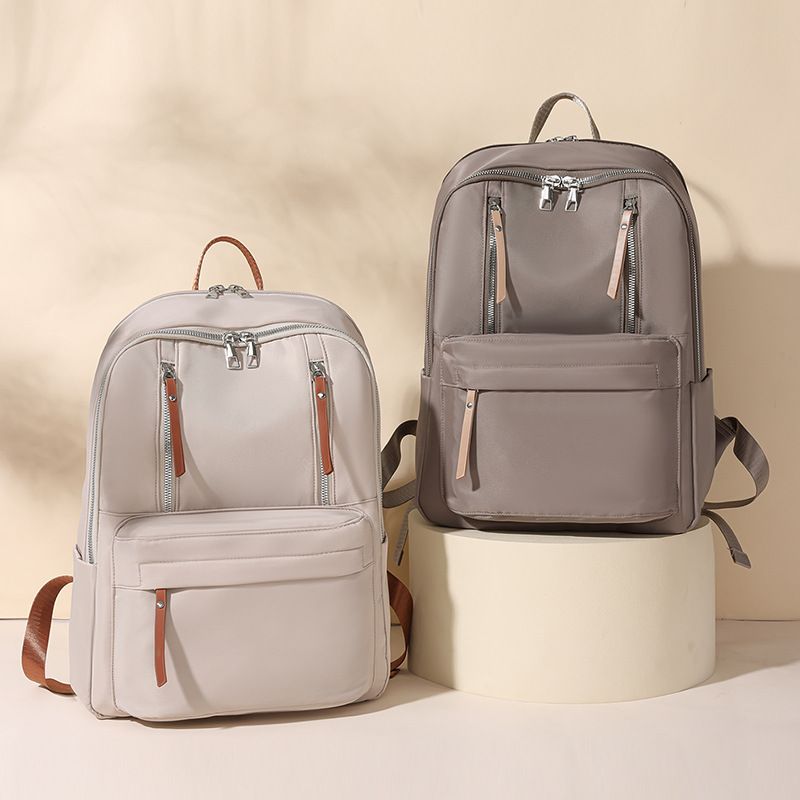 Waterproof 20 Inch Solid Color Daily School Backpack