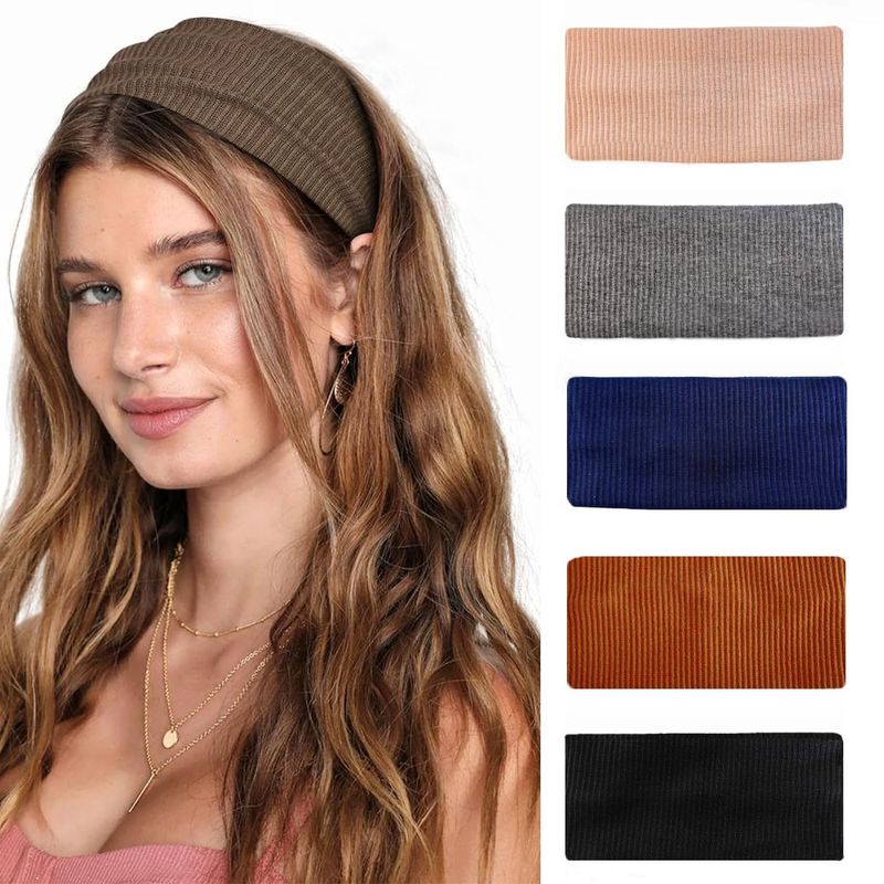 Unisex Casual Simple Style Stripe Cloth Hair Band