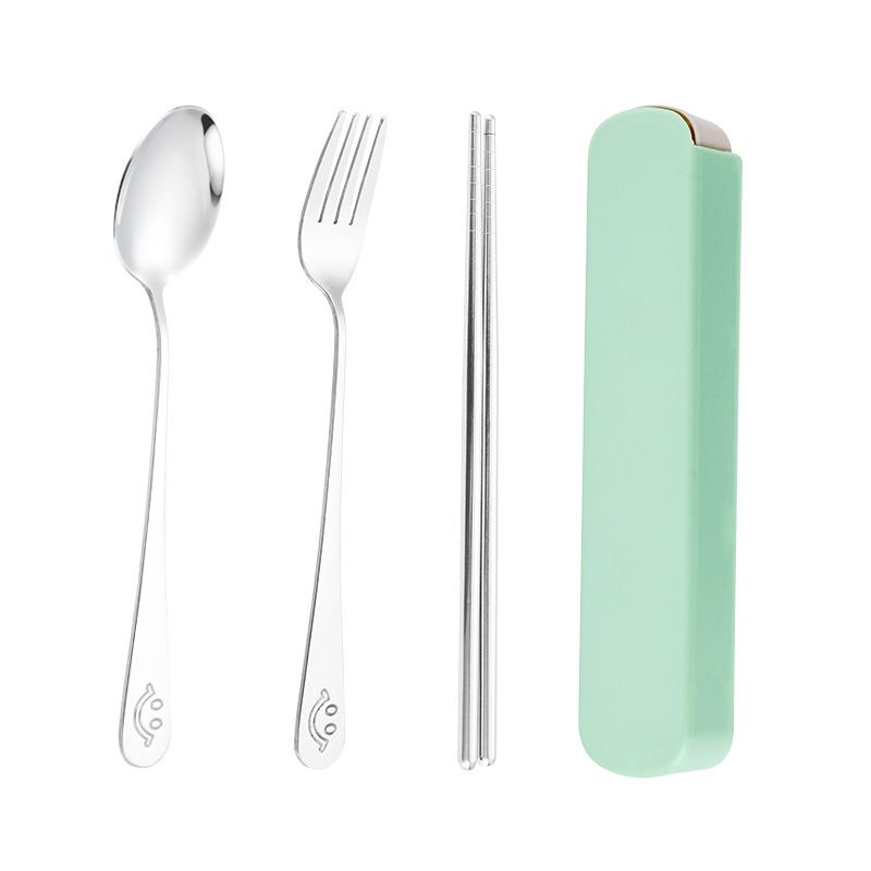 Casual Cute Solid Color 304 Stainless Steel Plastic Spoon 3 Pieces