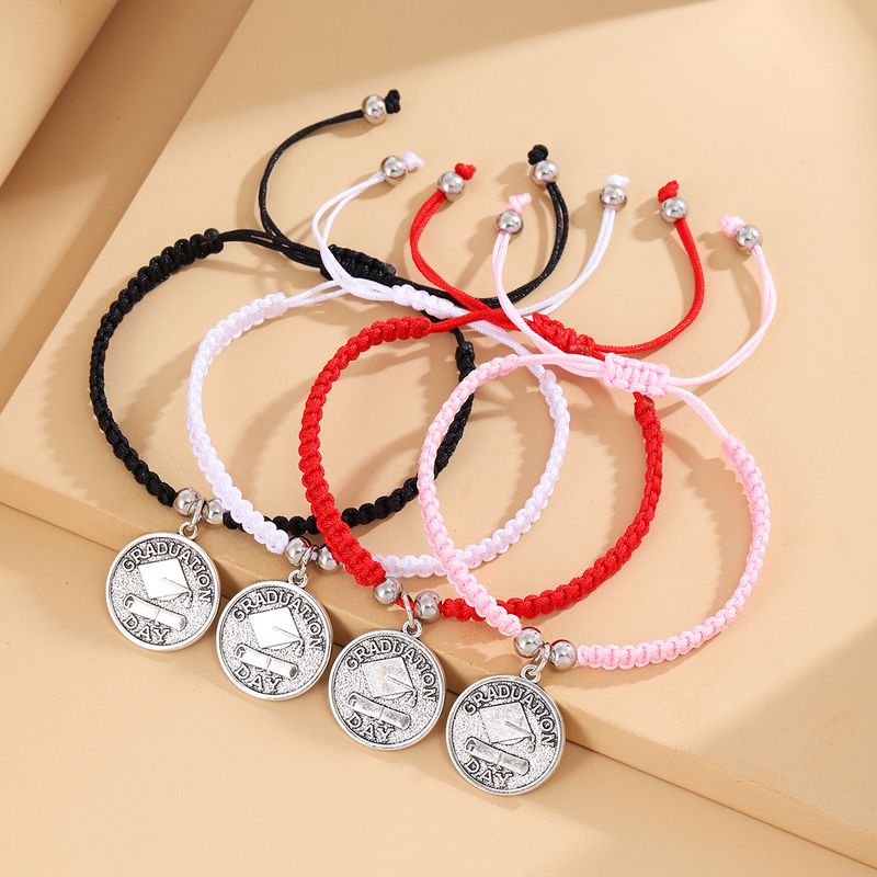 Style Classique Commuer Lettre Alliage Nylon Unisexe Bracelets