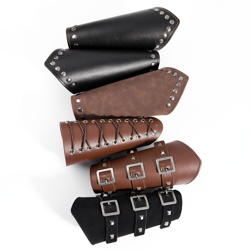 Vintage Style Cool Style Solid Color Pu Leather Women's Leather Belts