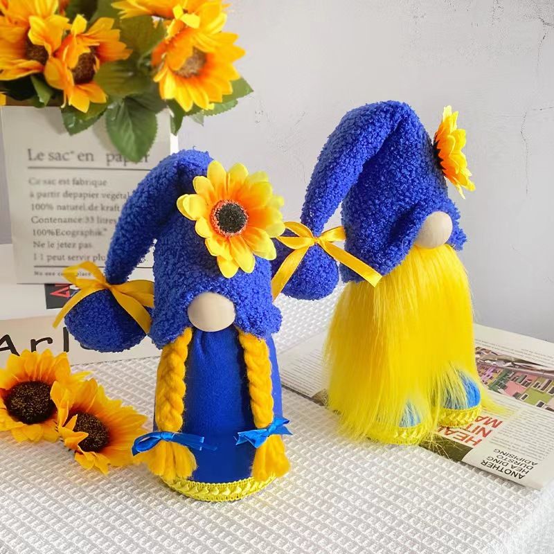 Sonnenblume Rudolf Puppe Kunststoff Gruppe Ornamente