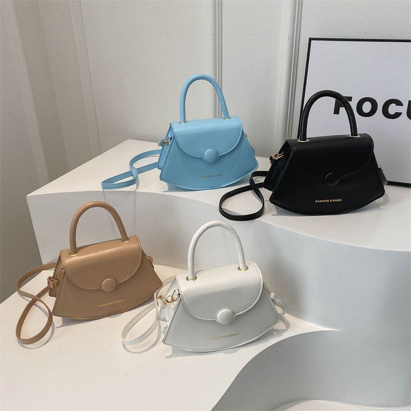 Women's Pu Leather Solid Color Cute Shell Flip Cover Shoulder Bag Handbag Crossbody Bag
