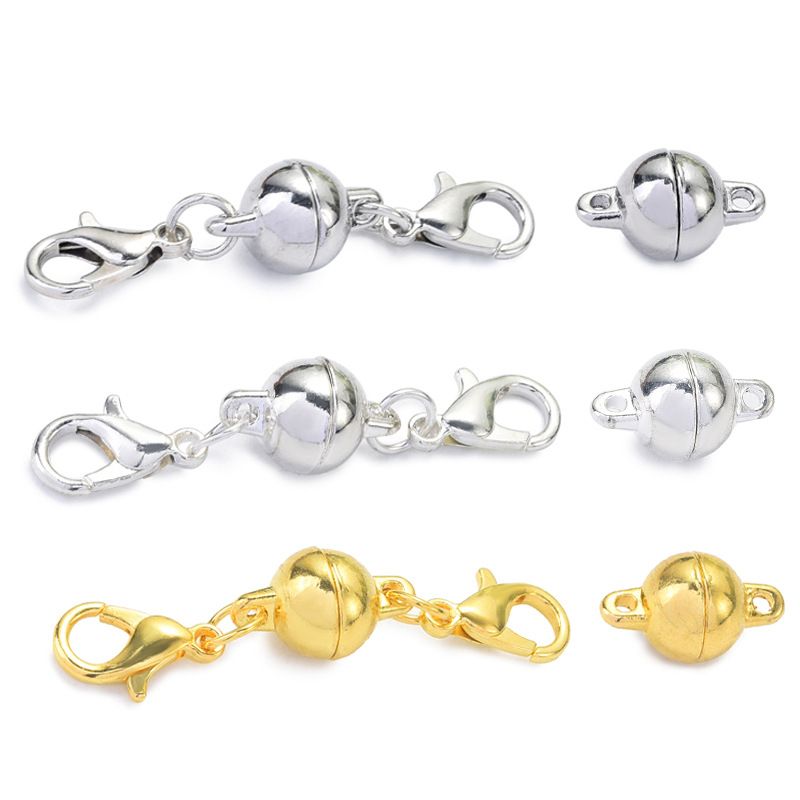 1 Set Alloy Gold Plated Solid Color Lobster Clasp