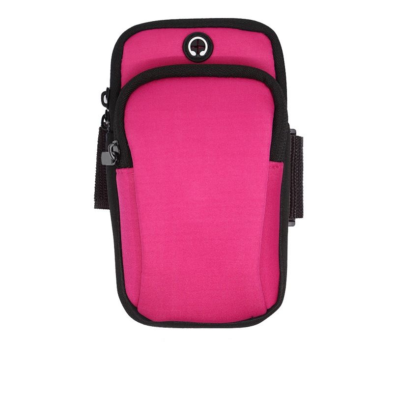 Unisex Sports Solid Color SBR Waist Bags