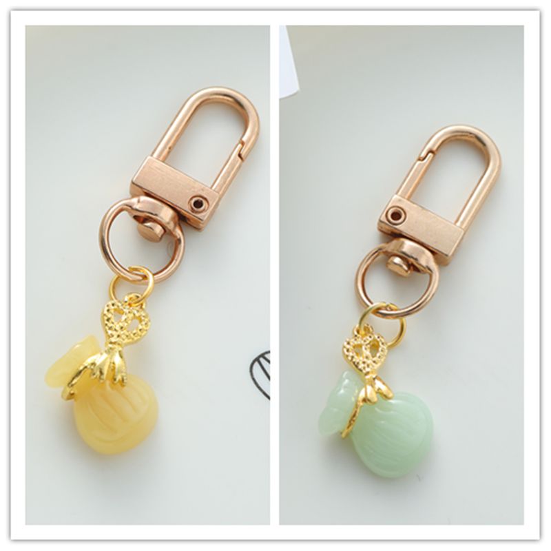 Cute Simple Style British Style Letter Lucky Bag Alloy Bag Pendant Keychain