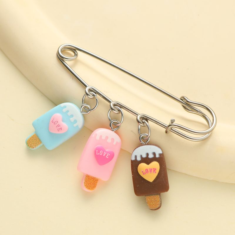 Cute Simple Style Ice Cream Alloy Alloy Women's Brooches