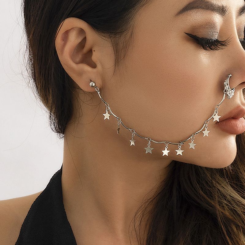 1 Piece Nose Rings & Studs Elegant Glam Solid Color Alloy Nose Rings & Studs