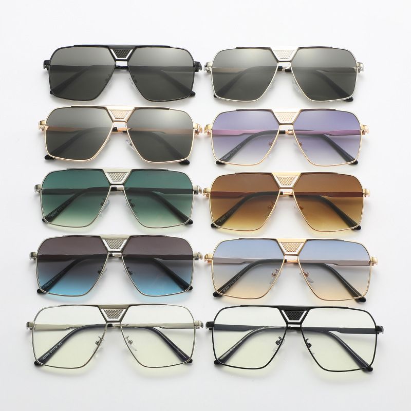 Estilo Simple Estilo Clásico Bloque De Color Ordenador Personal Gafas De Sapo Fotograma Completo Gafas De Sol Mujer