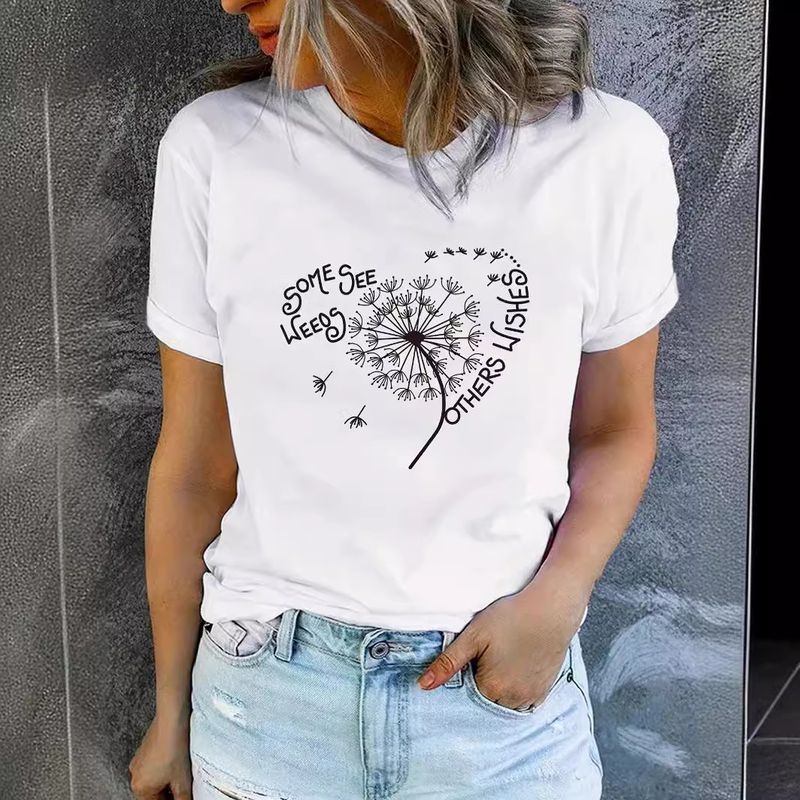 Femmes T-Shirt Manche Courte T-shirts Impression Vêtement De Rue Lettre